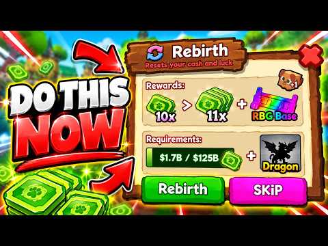 YouTube thumbnail for FASTEST METHOD To REBIRTH in Ride A Pet!